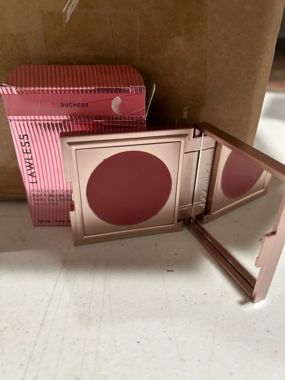 LAWLESS Pinch My Cheek Cream Blush — Duchess Pink Rose